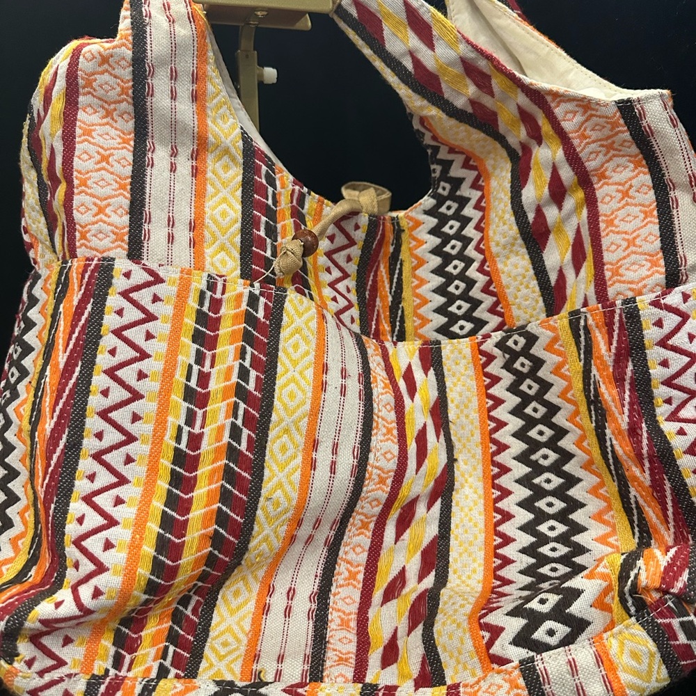 Multicolor Woven  Patterned Women's Bag - Picture 6 of 7